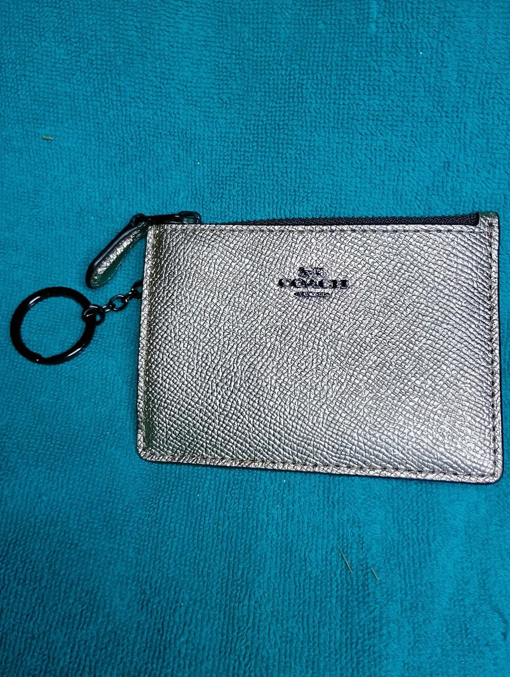 Coach Mini Skinny ID Case Metallic Gold/Platinum